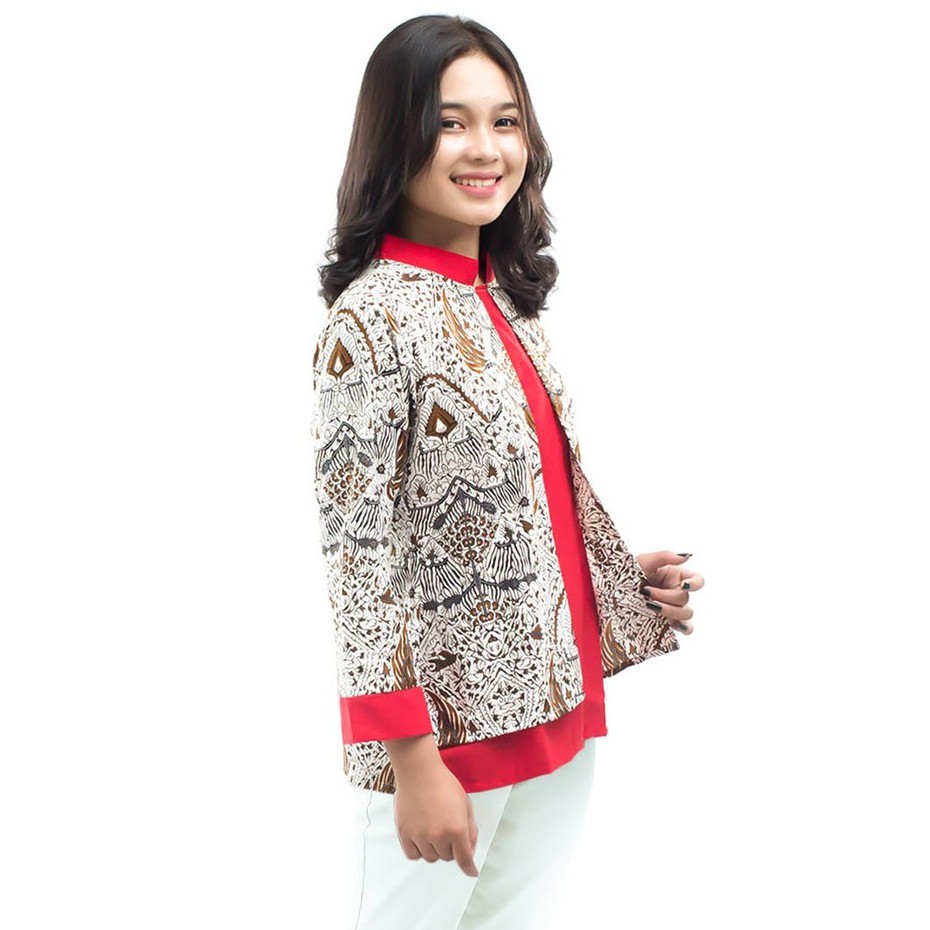 ATASAN BLOUSE BATIK SERAGAM KANTORAN