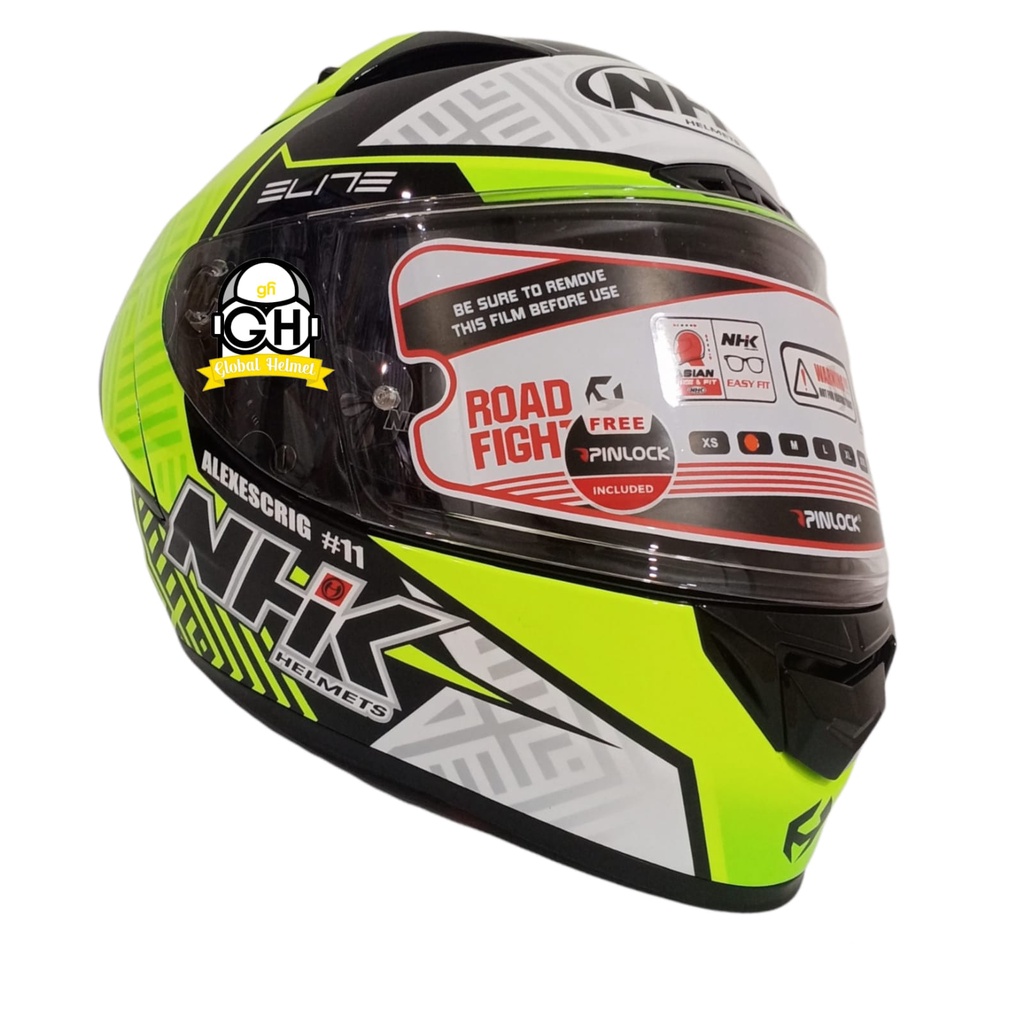 HELM NHK GP R TECH STREET ALEX ESCRIG BLACK YELLOW