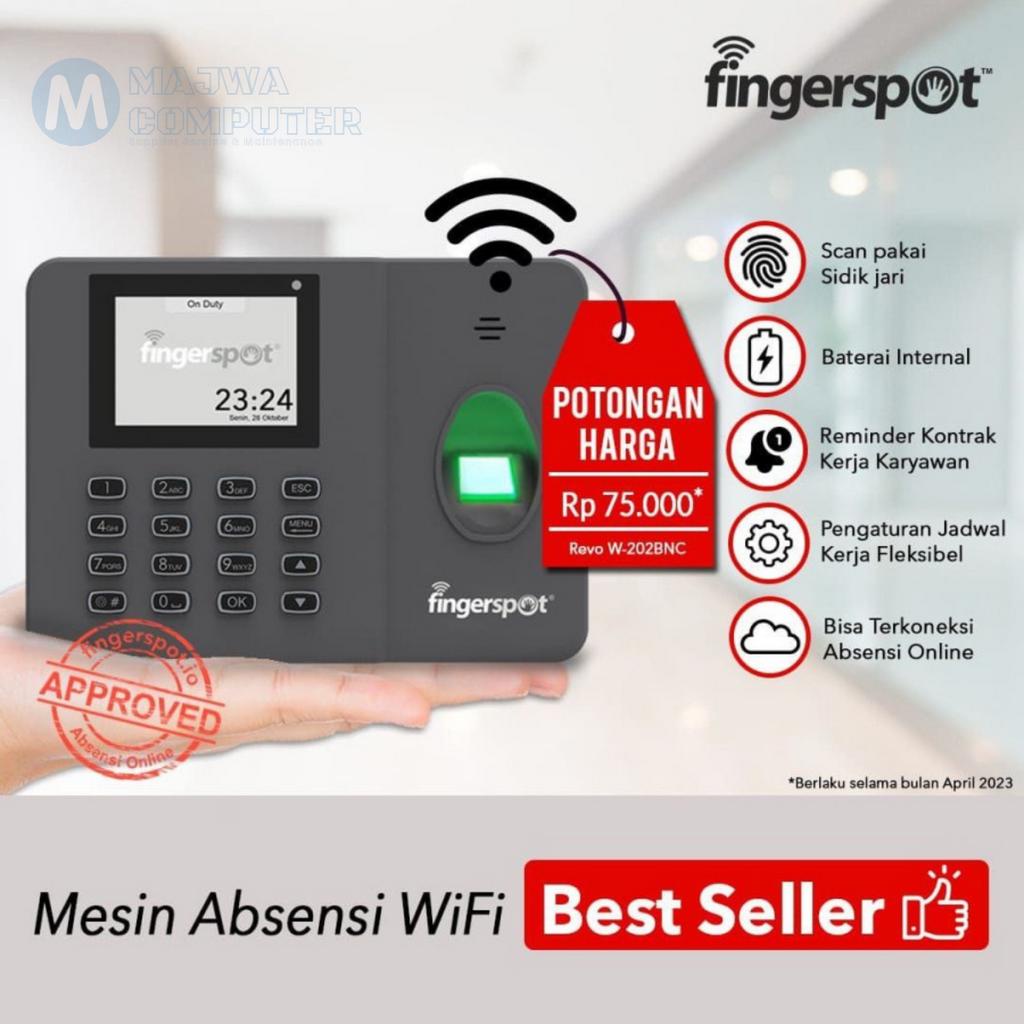 Mesin Absensi Sidik Jari dan Kartu Wifi Fingerspot - Revo W-202BNC