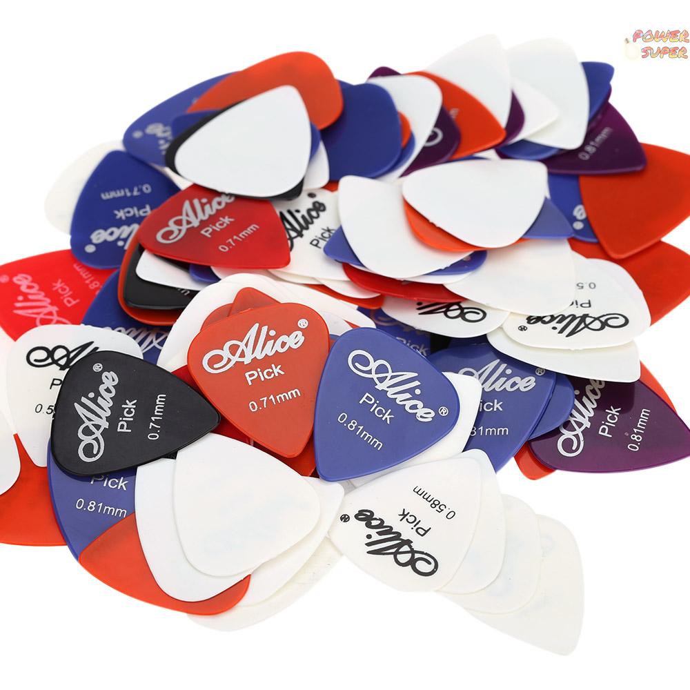 100Pcs Pick Plectrum Gitar Alice AP-100P 0.58mm / 0.71mm