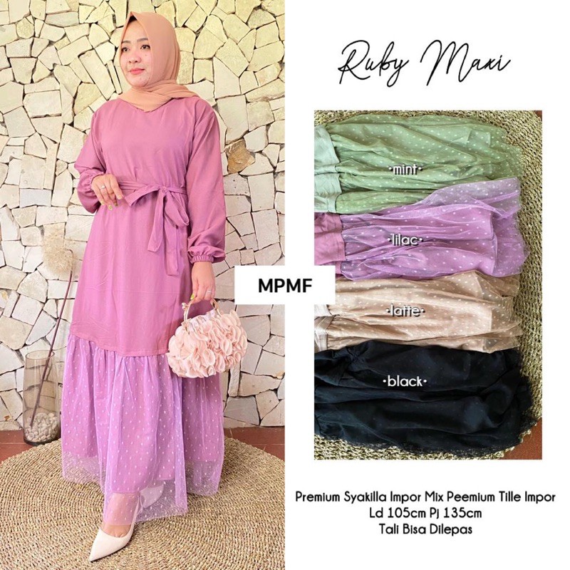 Ruby Maxy | Gamis Import | Maxy Import by MPMF