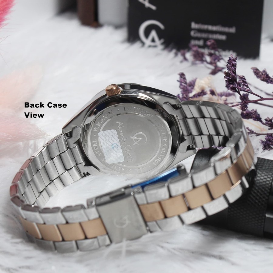 ORIGINAL Jam Tangan Wanita Alexandre Christie Stainles AC 2817 / AC2817 / 2817 Garansi Resmi 1 Tahun, Stainless