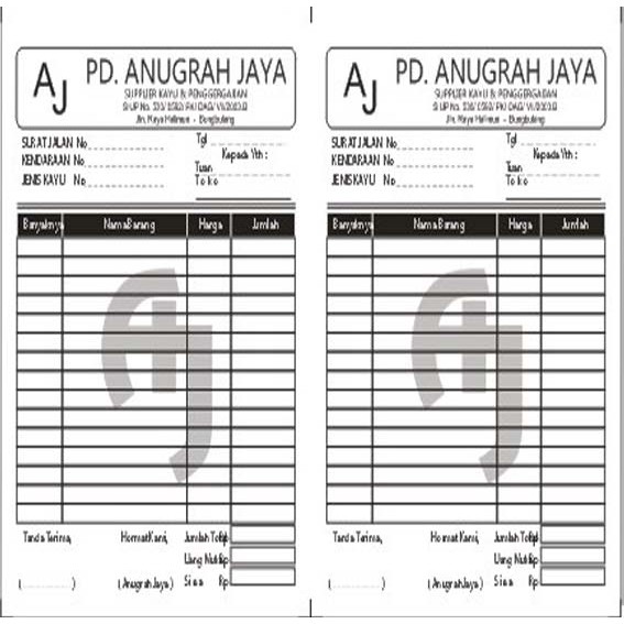Dvd Template Desain Nota Siap Edit Format Coreldraw Shopee
