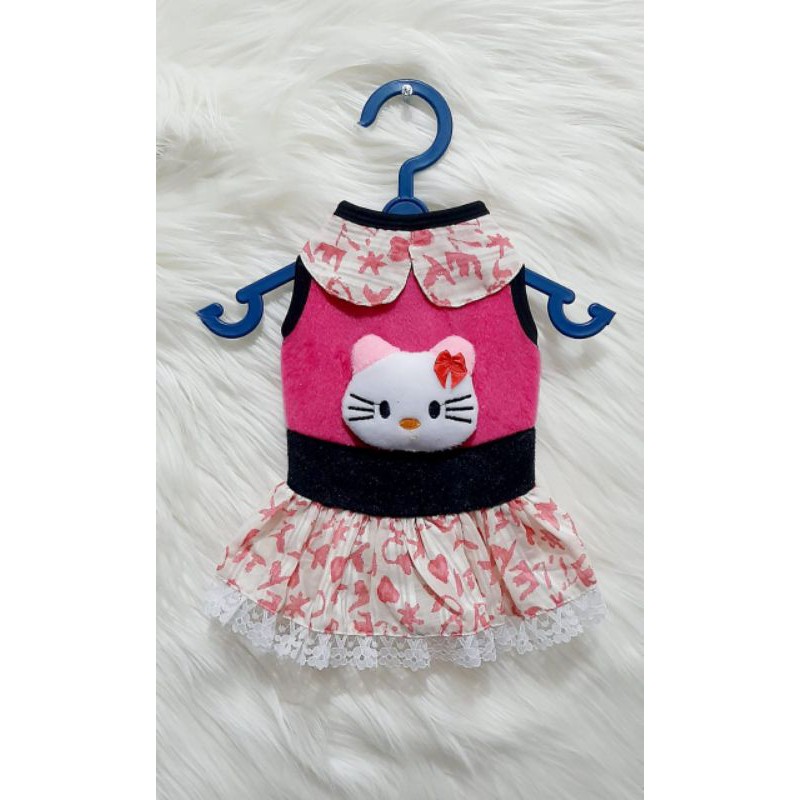 Rok / Dress kucing dan anjing Motif