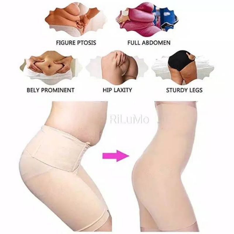 RB RiLuMo Korset Celana 5XL 6XL High Waist Jumbo Big Size Besar Import Pengecil Perut Pelangsing