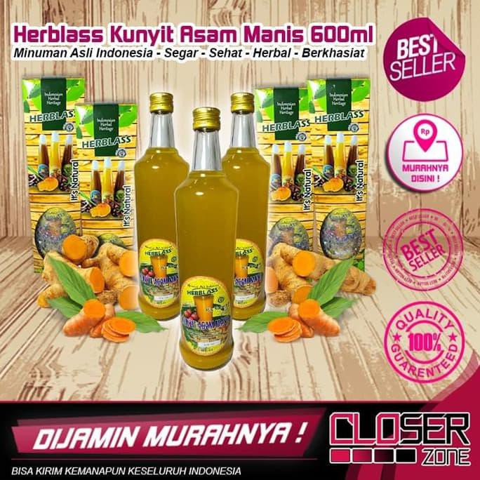 

Herblass Kunyit Asam Manis Segar Minuman Kesehatan Keluarga