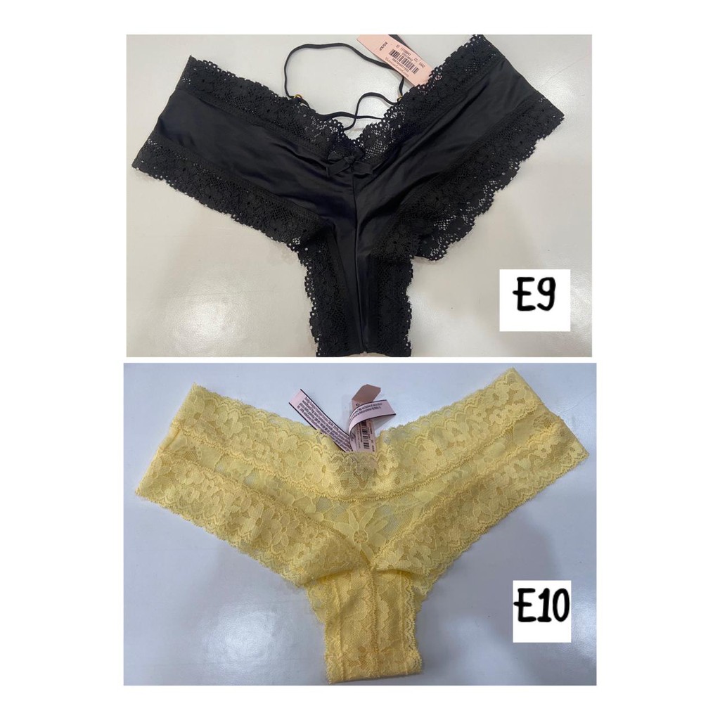 VICTORIA SECRET VS PANTIES - CHEEKY &amp; THONGS STYLE [SIZE XS] / Celana Dalam Wanita