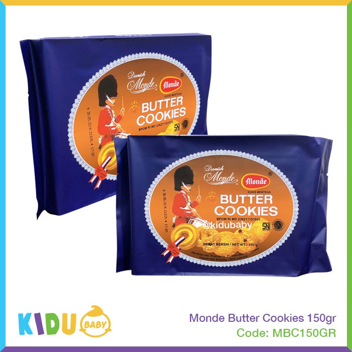 Monde Butter Cookies 150gr Kidu Baby