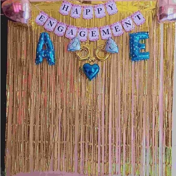 Paket Dekorasi Engagement - Paket Dekor Happy Engagement - Backdrop