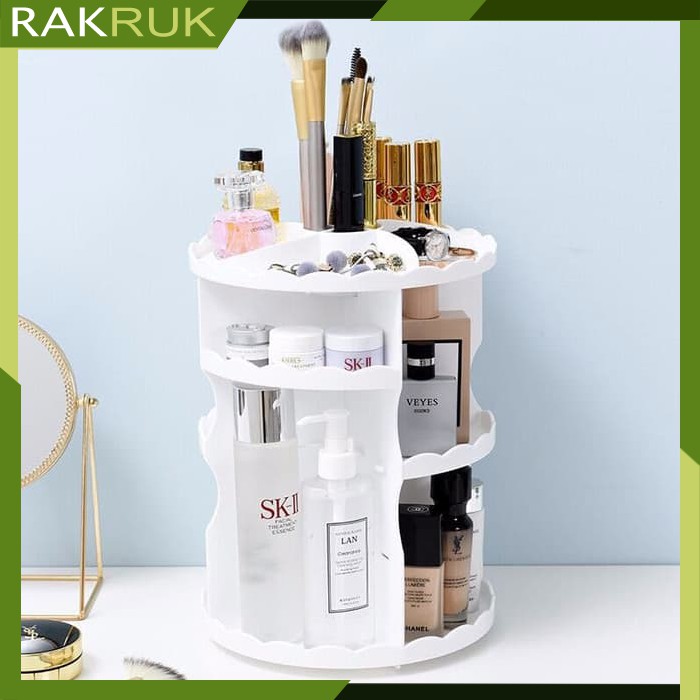 RAKRUK RAK  KOSMETIK  PUTAR  360 RAK  KOSMETIK  KOTAK 