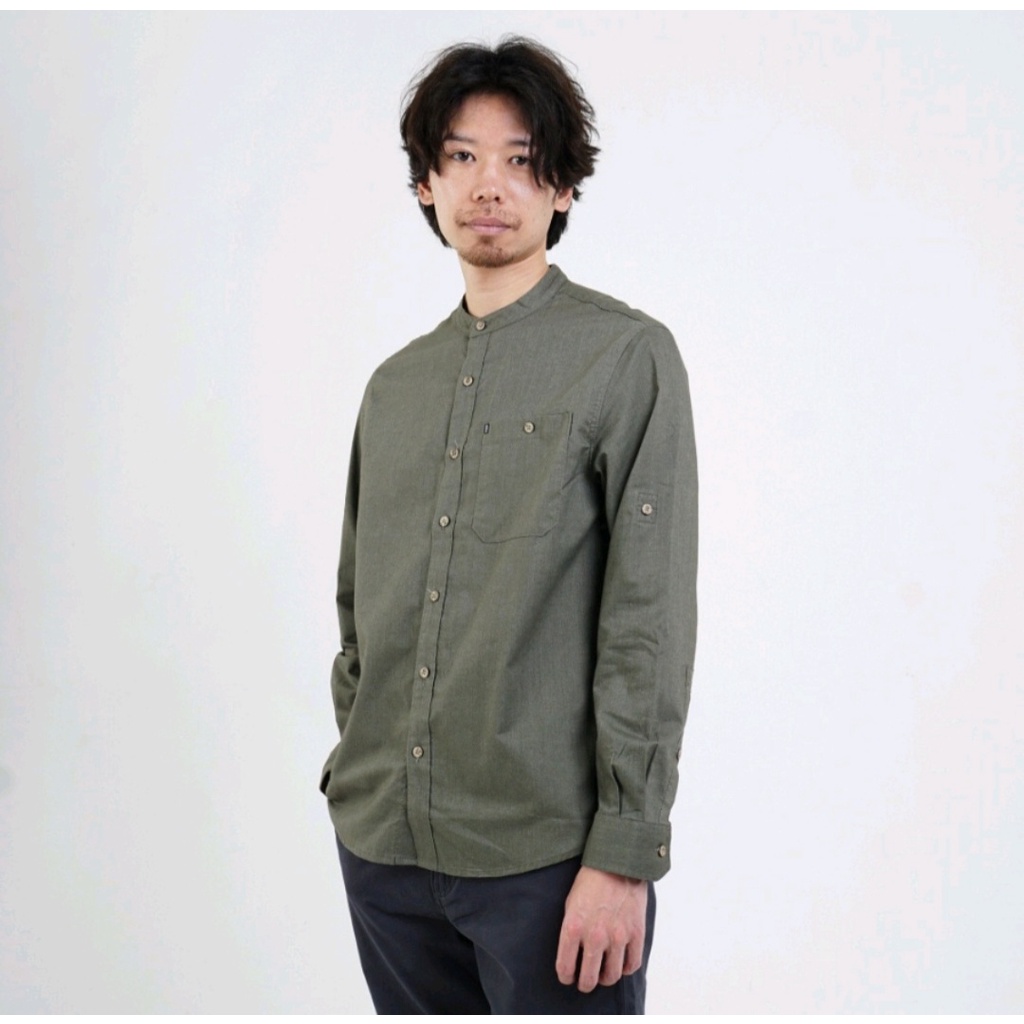 Baju Koko MGEE Original Lengan Panjang Andy 001 Olive