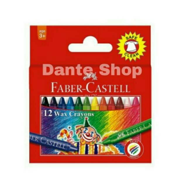 Wax Crayon Faber Castell 12 Warna