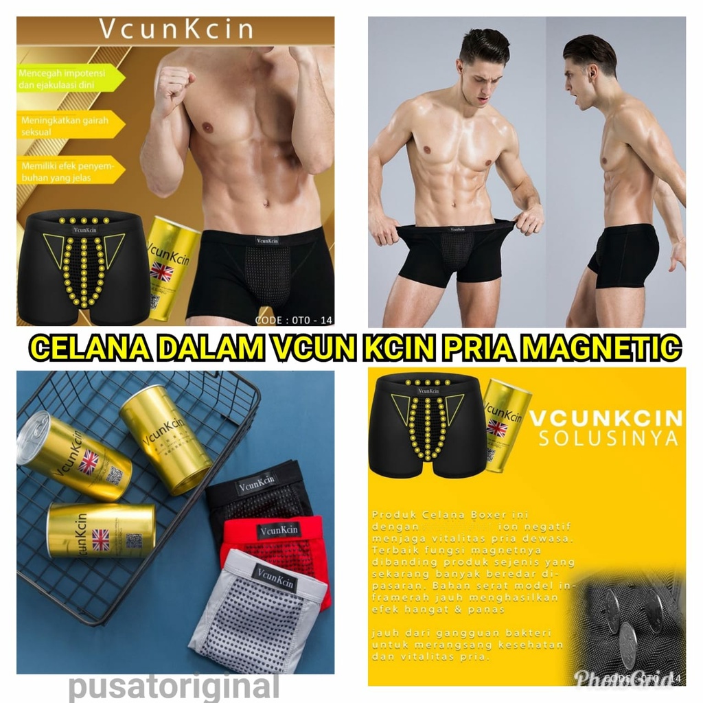 VCUN KCIN VCUNKCIN Celana Dalam Boxer Kesehatan Vitalitas Pria Ion Magnetic