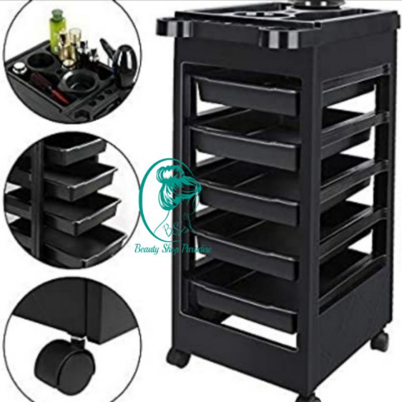 Rak salon troli salon 5 susun