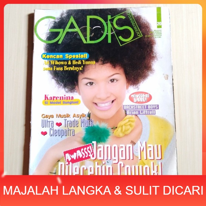 Majalah GADIS No.20 Jul 1998 IRA RAYANI Langka