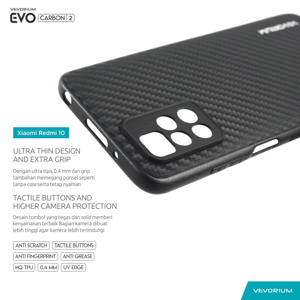 VEVORIUM EVO CARBON Xiaomi Redmi 10 2022 Redmi 10 4G Soft Case Softcase