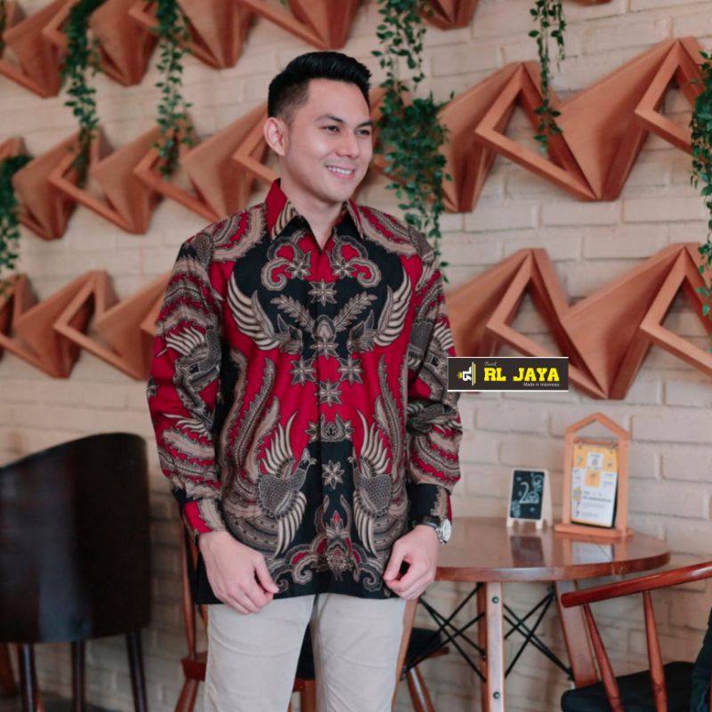 ATASAN BATIK PRIA KEMEJA BATIK PRIA MODERN BAJU BATIK PRIA LENGAN PANJANG BATIK PRIA ATASAN TRADISIONAL ARTIS ORI BATIK RL JAYA BATIK PEKALONGAN citra busana solo