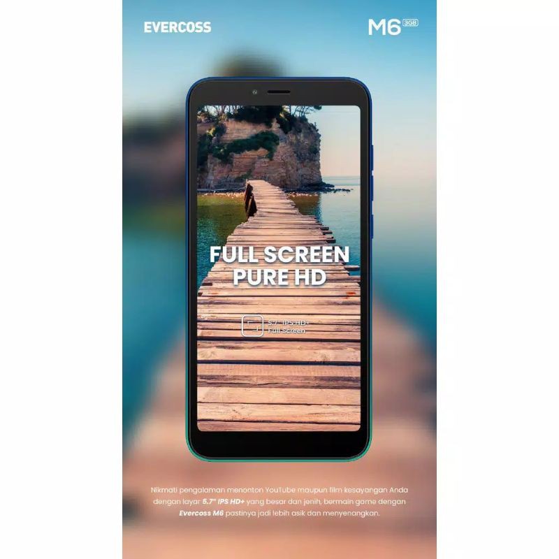 Evercoss M6 4g Layar 5 7 Inch Ram 3 16gb Garansi Resmi Shopee Indonesia