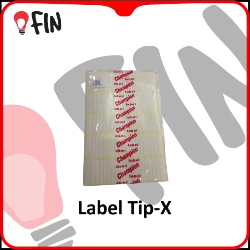 

Label Tip-X