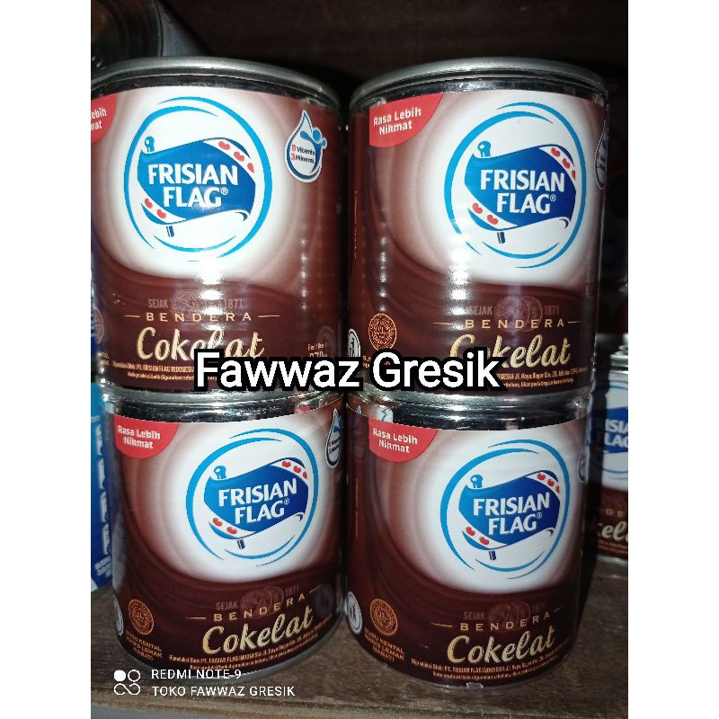 Bendera Cokelat Coklat / Frisian Flag Susu Kental Manis Kaleng SKM 370 gr