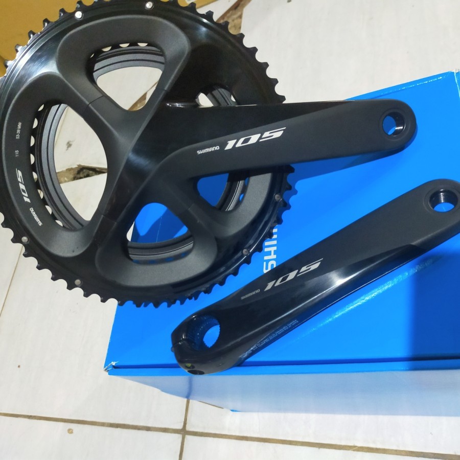 Crank Shimano 105 R7000 53/39 T untuk Roadbike dan Sepeda Lipat