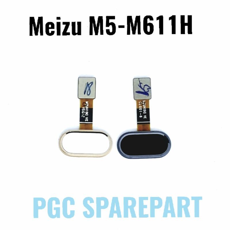 Original Tombol Home & Fingerprint Meizu M5 / M611H - Flexibel Fleksibel Fleksible Fx Tombol Sidik J