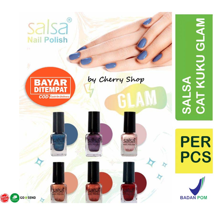 Jual Bisa Pilih Warna Bpom Salsa Kutek Kuku Nail Polish Ecer Glamour Glam Series Cat