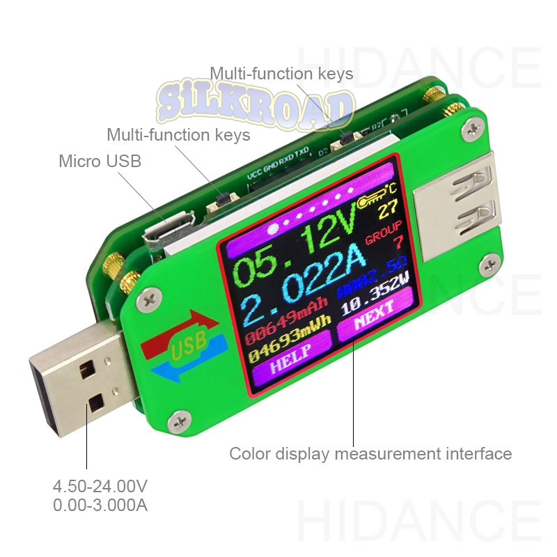 USB doctor dummy LOAD Tester voltager amperage LCD