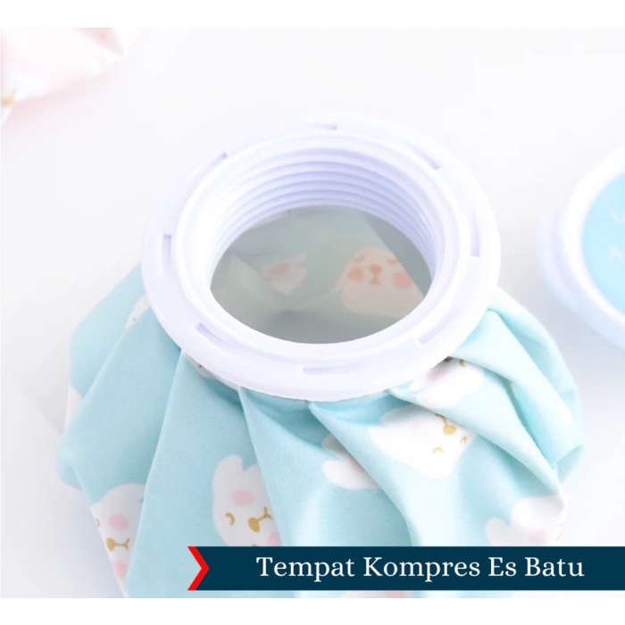 Cold Compess Ice Bag Kantong Kompres Es Air Panas Demam Luka Memar - Merah Kitty