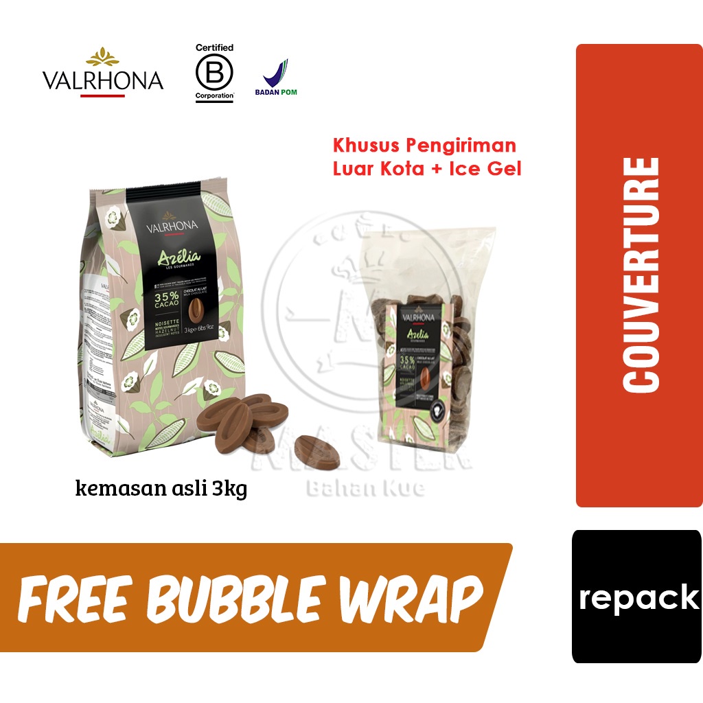 

Valrhona AZELIA 35% MILK Coklat Couverture Bentuk Koin [KHUSUS LUAR KOTA + ICE GEL]
