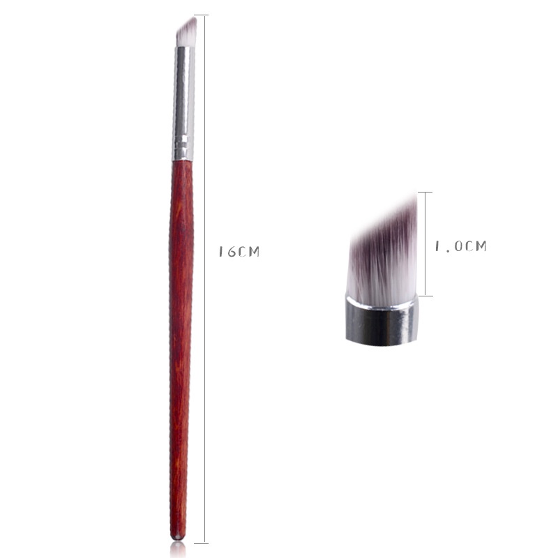 Brush Kuas Kutek Gel Polish Nail Art Round Angled NP-57
