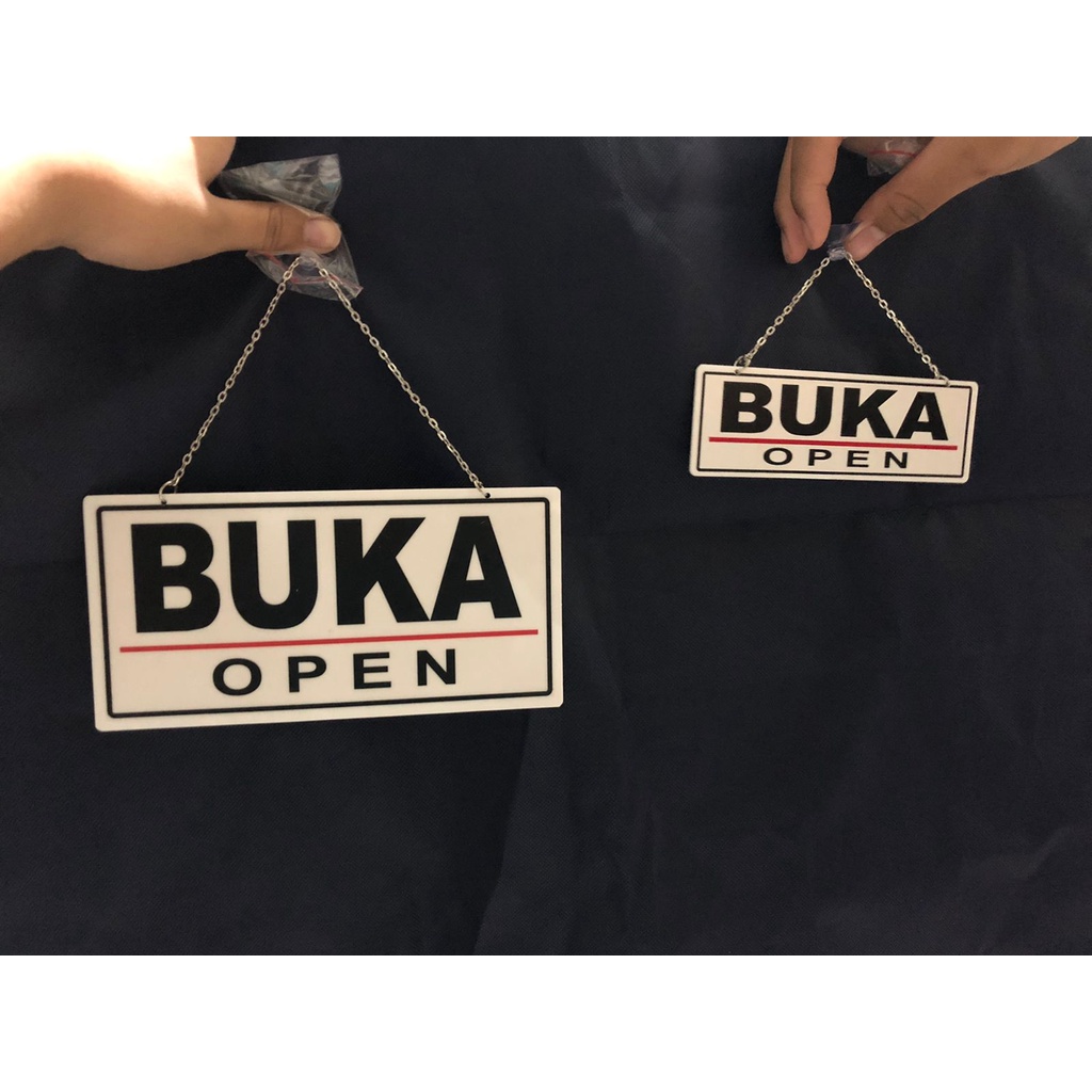 Papan Buka Tutup Toko | Papan Open Close Toko | Sign Buka Tutup Toko