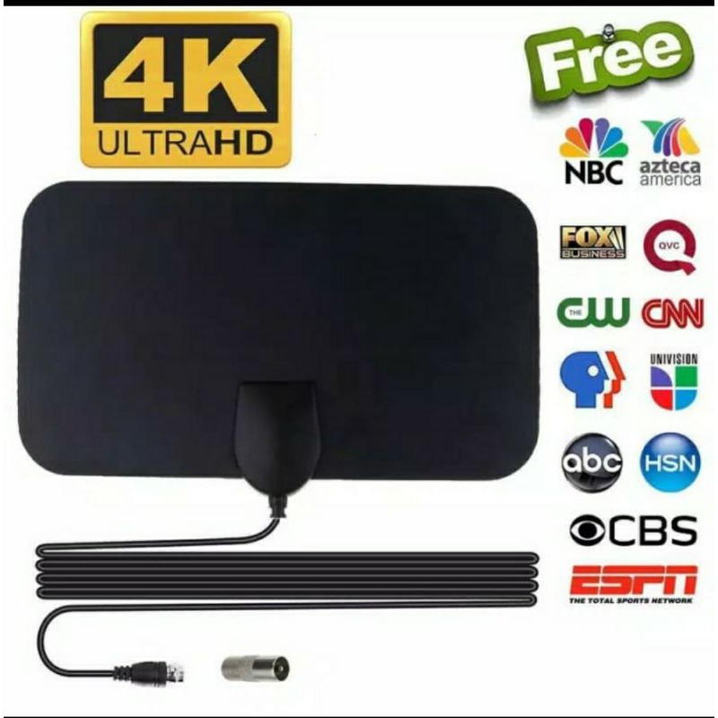 Antena TV Penguat Signal / Antena Ampuh Jernih 4K / Penguat Antena Saluran TV