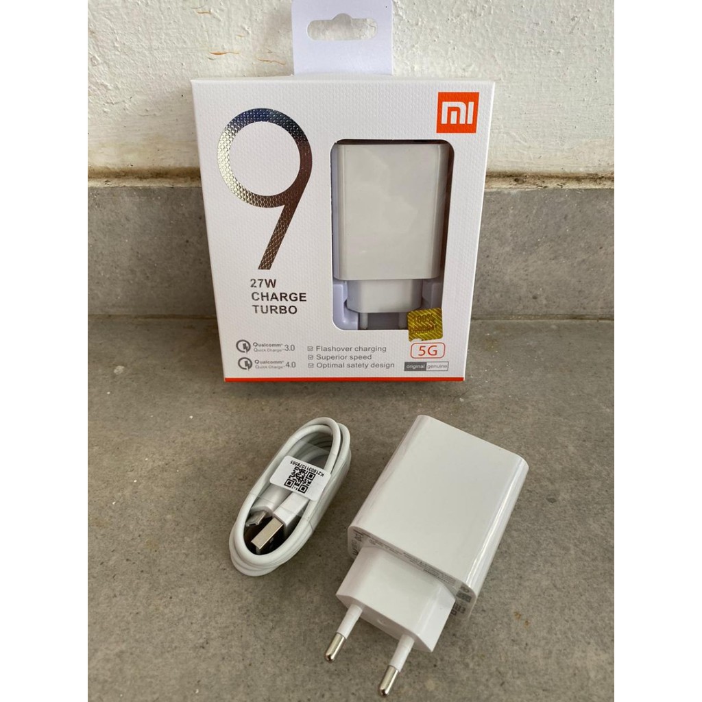 [RO ACC] CHARGER XIAOMI MI9 NEW WHITE PACKING MICRO USB ORIGINAL 3A