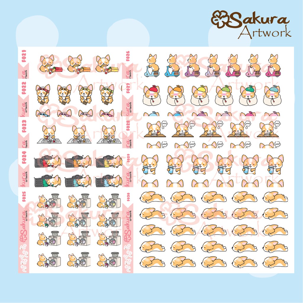 

Sticker Planner Bujo Fungtional Vol4 SAKURA ARTWORK