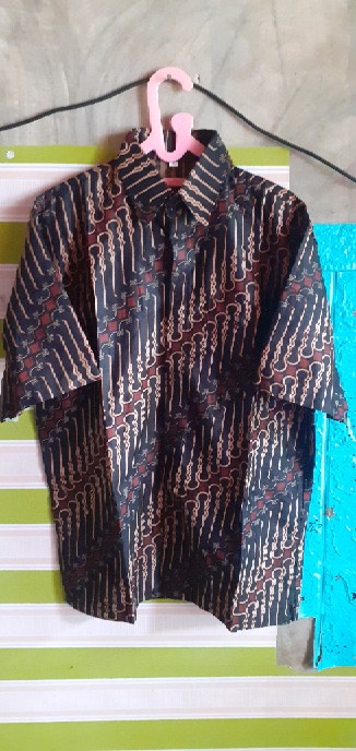 Kemeja Batik Pria Ppbtk07 Modern Lengan Pendek Casual Modis Trendy Masa Kini M L Xl Asli Pekalongan