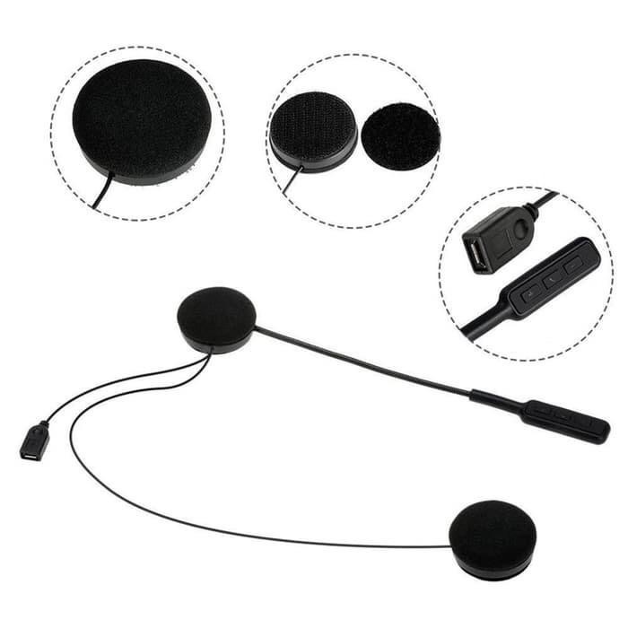 Bluetooth Wireless Earphone Headset for Motorcycle Helmet  - MH01 - Bluetooth Earphone untuk Helm