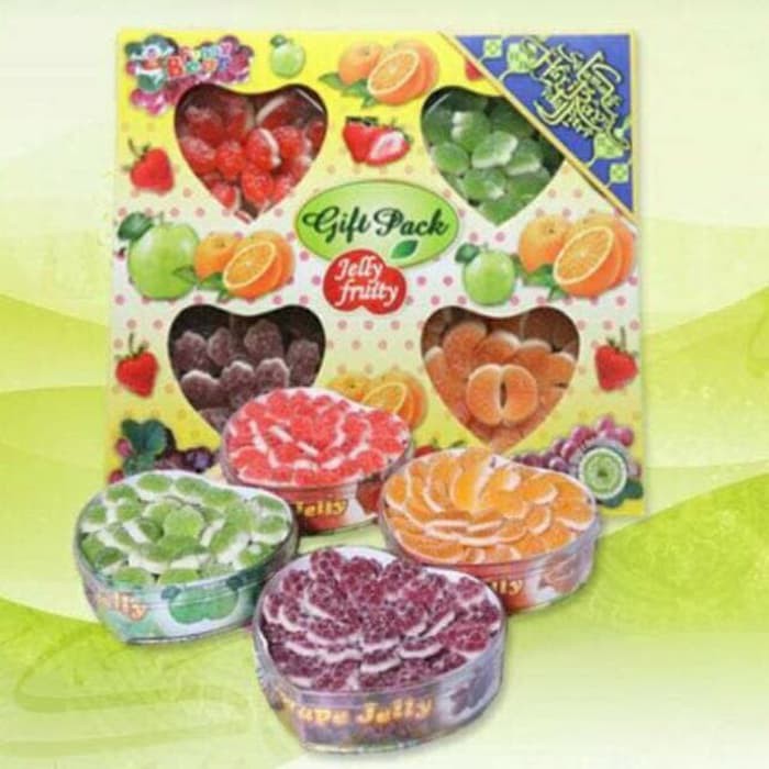 

TERMURAH PAKET JELLY GIFT PACK - JELLY BUAH 4 MACAM STOCK TERBATAS