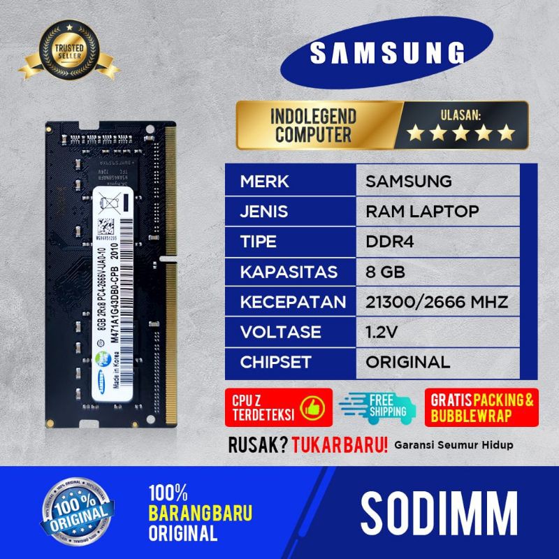 SAMSUNG SODIM DDR4 8GB PC2666