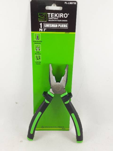 Tekiro Tang Kombinasi 7 Inch Tang Combinasi 7&quot; Linesman Pliers Penjepit Kawat Kabel