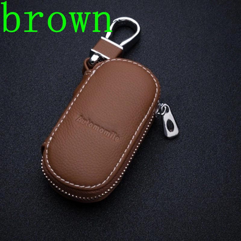 Leather car key case Logo key shell for volkswagen vw golf peugeot suzuki swift skoda Lexus kia