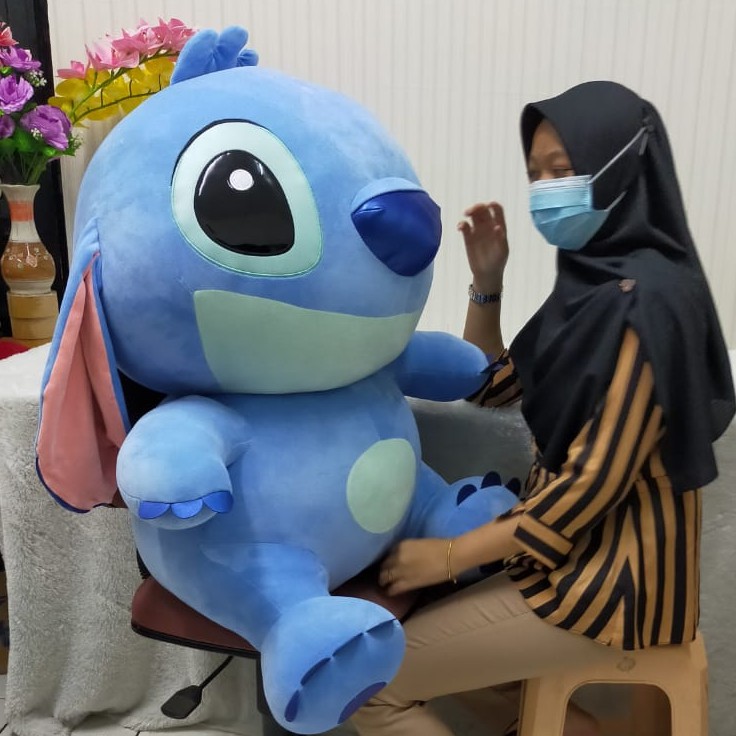 Boneka Soft Stich Size 90cm/32&quot;/boneka Karakter/Boneka Stitch Jumbo/Boneka Stitch Besar Big/Boneka Jumbo