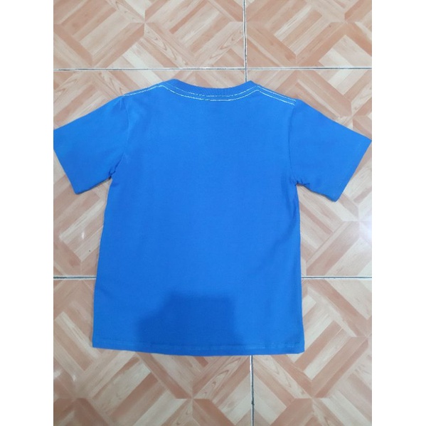 Kaos Anak Little M Dinostraunot dark blue