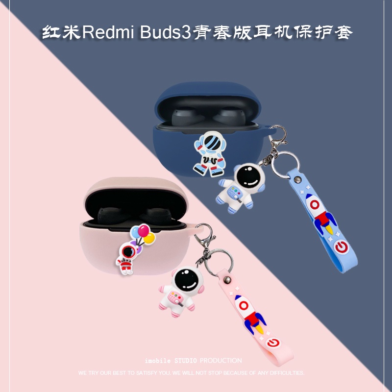Case Pelindung Motif Astronot Untuk Xiaomi Redmi Buds 3 Lite Redmi Buds3 Youth Edition