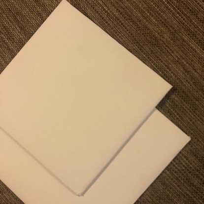 Originalidn Tatakan Kue Kotak Putih 22x22 Cm Food Grade Cropak