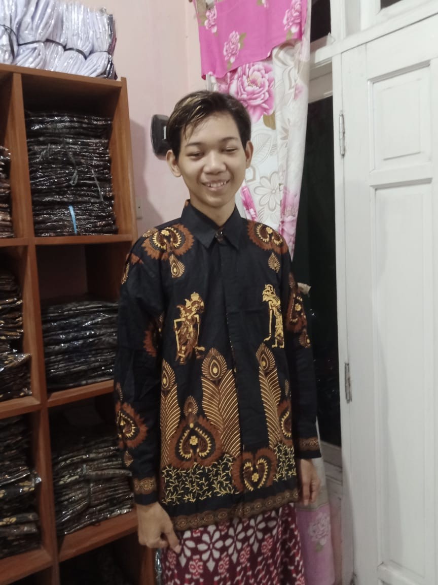 Kemeja Batik Pria Lengan Panjang Size M L Xl Xxl