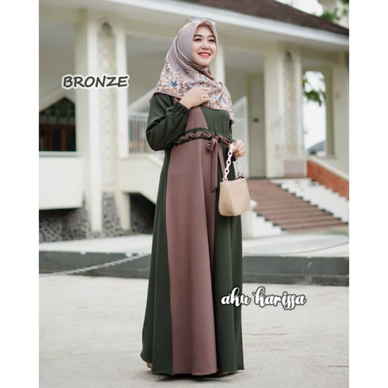 Afrin dress original aku karissa, gamis aku karissa, original