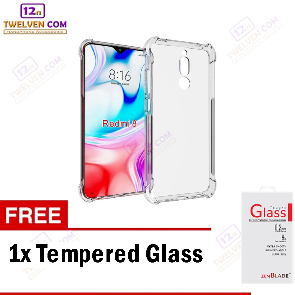 [FLASH SALE] Case Anti Crack Anti Shock Softcase Xiaomi Redmi 8a Pro - Free Tempered Glass