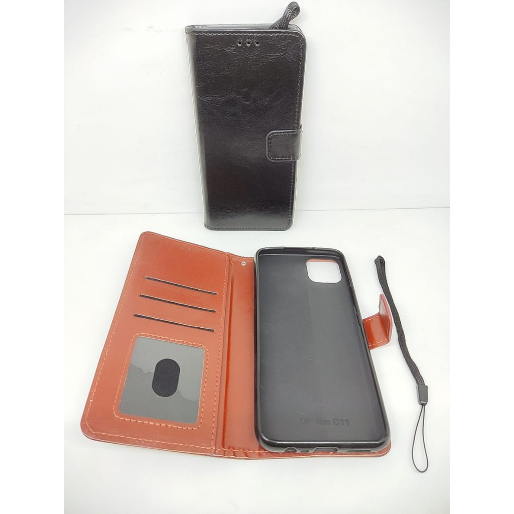 FlipWallet BlueMoon Realme C11 6.5 inch Flip Cover Leather Sarung HP Kulit