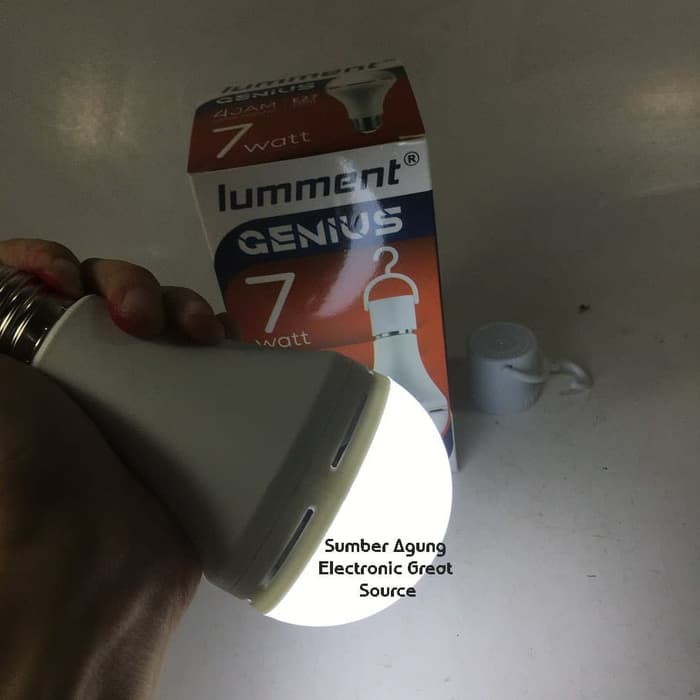Lumment Lampu Genius 7W 7 Watt Magic AC DC Emergenc 4Jam 630Lumen